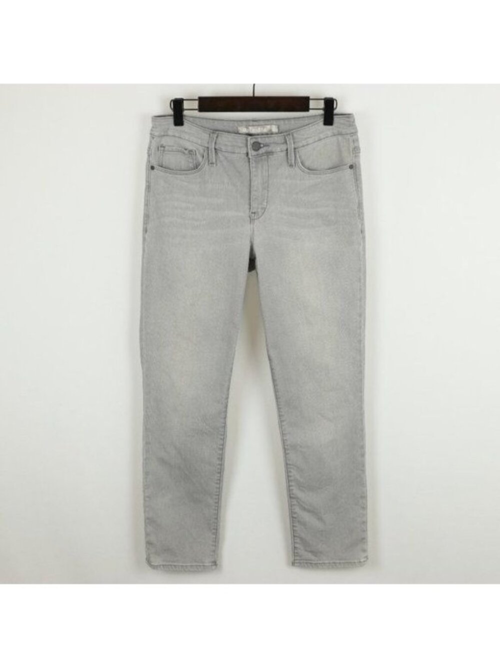 Athleta Sculptek Women's Size 8 Gray Kenai Wash Mid Rise Ankle Skinny Jeans
